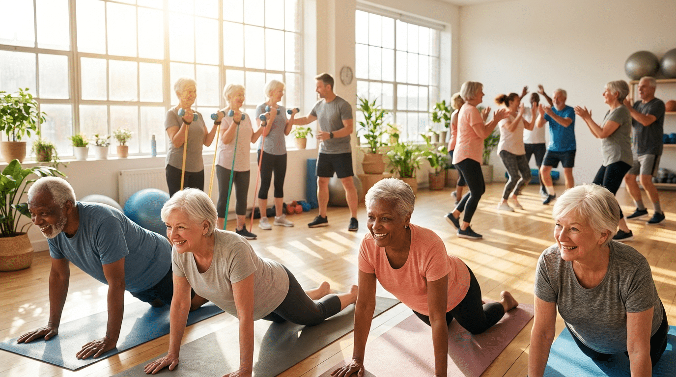 Adult fitness and wellness class at Active Studios NYC